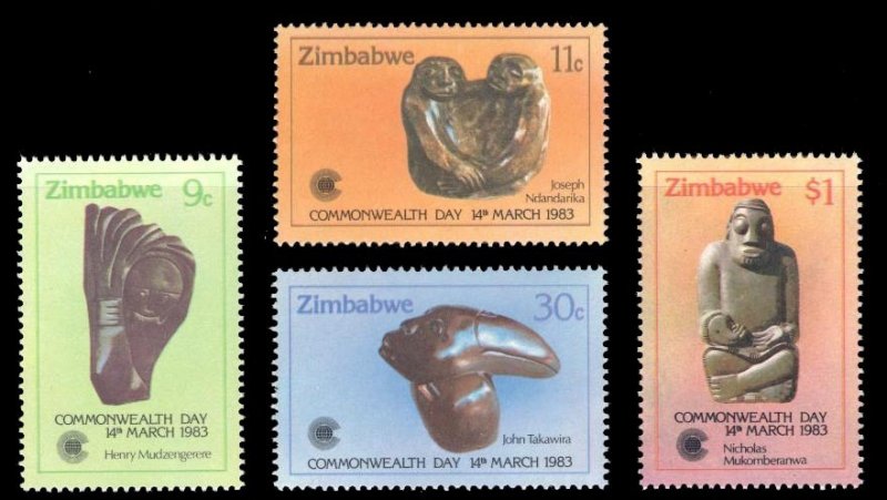 Zimbabwe 1983 Scott #458-461 Mint Never Hinged