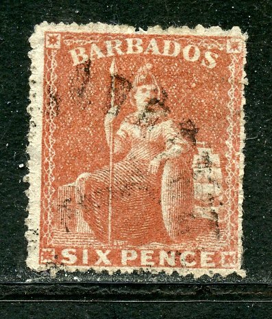 Barbados # 20, Used. CV $ 37.50