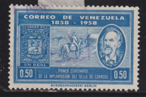 Venezuela 741 Centenary of Venezuelan Postage Stamps 1959