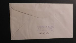 1947 Jeannette PA to Adelaide S Australia Patriotic WWII Cover Manpower Warpower