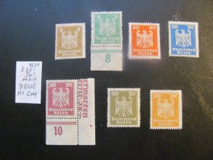 GERMANY 1924 MNH SC 330-336 GERMAN EAGLE CM 30PF. XF 350+ EUROS (157)