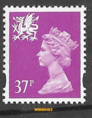 Great Britain-Wales  #WMMH63  37p QE II - Jul 23 1996  (1) Mint NH