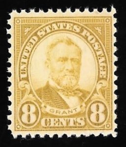 640 8 cent Grant, Olive Green Precancel (1927) Stamp Mint OG NH VF