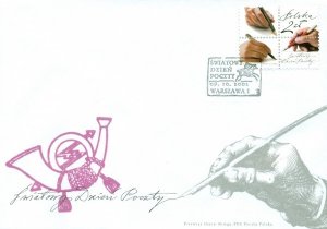 Poland 2002 FDC Stamps Scott 3659 World Post Day Writing Letters