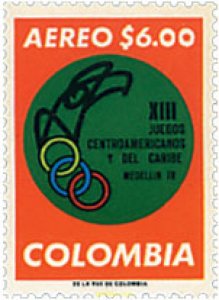 762784 HINGED COLOMBIA 1977 13 JUEGOS DEPORTIVOS CENTROAMERICANOS Y DEL CARIBE
