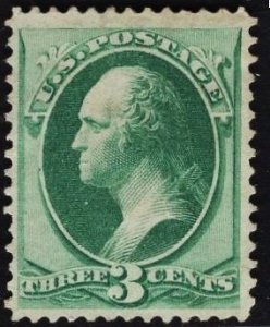 US Stamp #147 3c Green Washington MINT NO GUM SCV $80