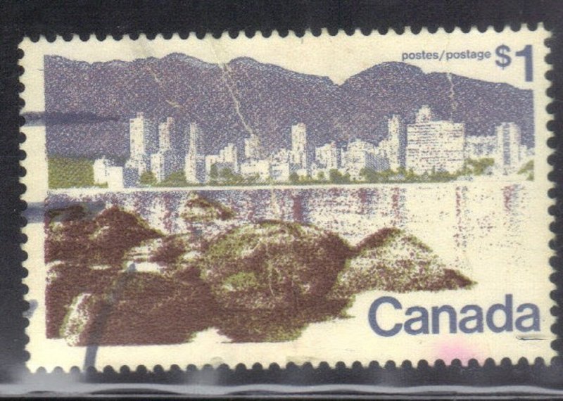 CANADA  SC# 600 USED $1.00 1972-76     SEE SCAN