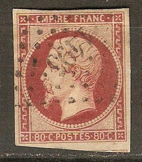 France 19 Y&T 17A Used VF 1854 SCV $40.00