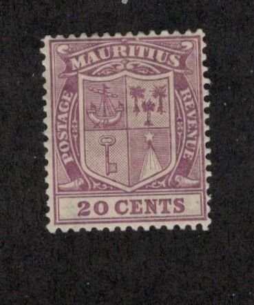 MAURITIUS  178  SINGLE  20¢  MINT HINGED  SHERWOOD STAMP