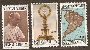 Vatican  Scott # 461-3   Mint  never hinged