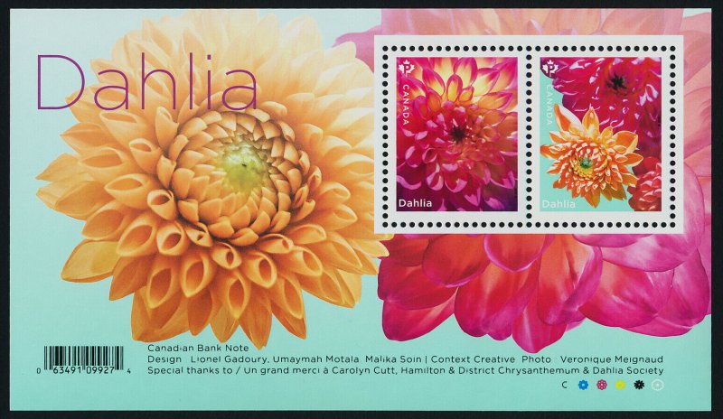 Canada 3234 MNH Flowers, Dahlia