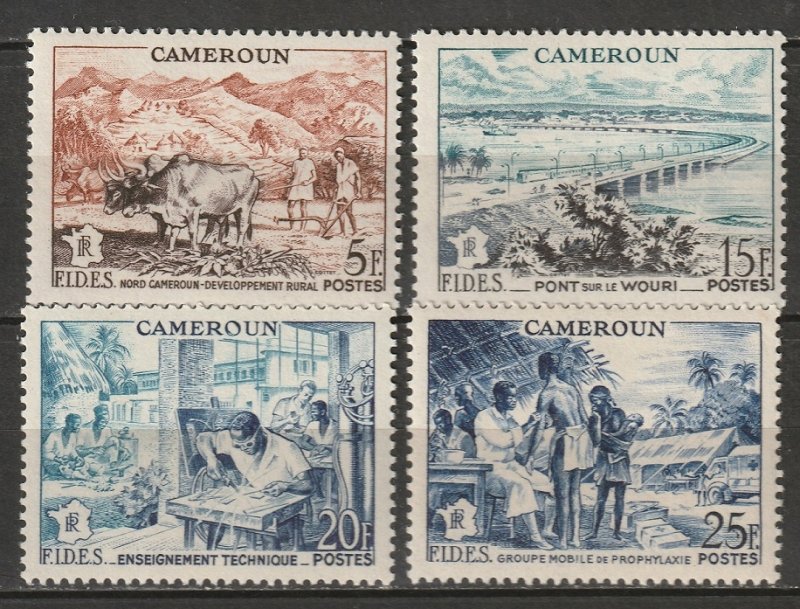 Cameroun 1956 Sc 326-9 Yt 300-3 set MLH*