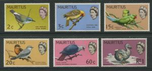 Mauritius - Scott 327-332 - Birds Definitive Issue -1968 - MNH -Set of 6 Stamps