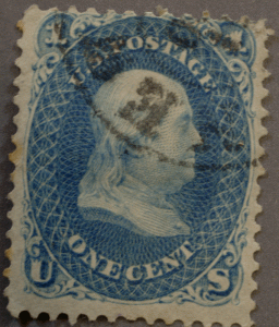 United States #63 1 Cent Franklin Used