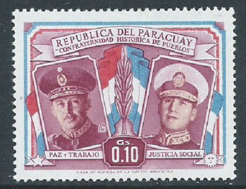 Paraguay, Sc #487, 10c MH