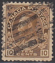 Canada 1911-25 used Sc 118 10c George V Admiral