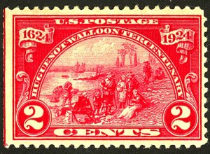 U.S. #615 MINT OG HR TINY THINS 