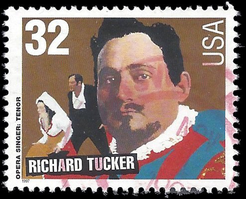 #3155 32c Opera Singers Richard Tucker 1997 Used