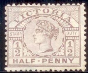 Australia-Victoria 1886 SC# 159 M-Hing remnant CO2