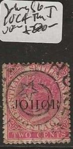 MALAYA JOHORE  SG10CA THIN J VAR QV 2C  SON CDS   VFU      P0720H