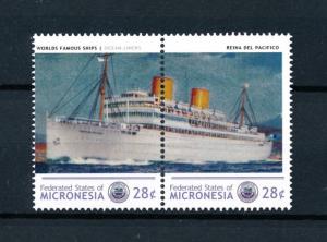 [90659] Micronesia  Ships Reina Del Pacifico Ocean Liners Pacific Pair MNH