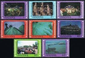 Tanzania 395a-395h,hinged. 1988.Statue of Liberty,centenary in 1986.