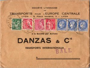 France 5c and 70c Mercury, 1F Iris, 1.25F Peace with Olive Branch and 2.25F C...