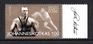 ESTONIA - 2015 - JOHANNES KOTKAS - WRESTLER - SPORTS - 100th BIRTHDAY -