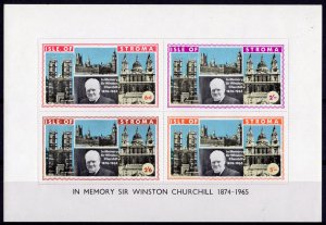 STROMA 1968 TRIBUTE TO SOR WINSTON CHURCHILL Souvenir Sheet MNH