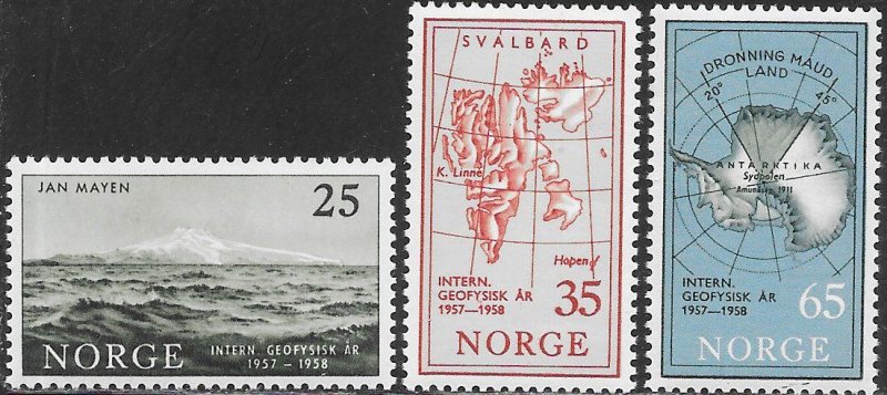 Norway 355-357 MNH - ‭ International Geophysical Year