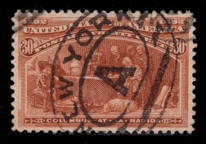 MOMEN: US STAMPS #239 USED VF LOT #89224*