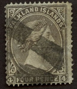 Falkland Islands Sc #2, Used.  Unwatermarked.  2019 SCV $200.00