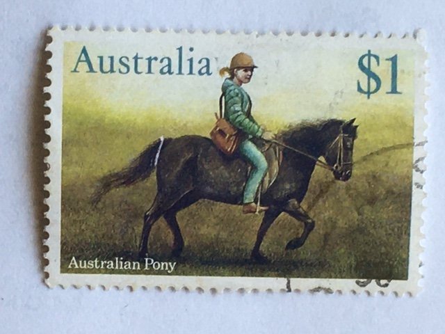 Australia – 1986 –Single “Horse” Stamp – SC# 987 – Used