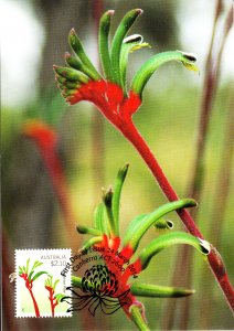 Australia 2014 Maxicard $2.10 Kangaroo Paw