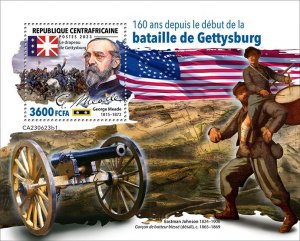 C A R - 2023 - Battle of Gettysburg - Perf Souv Sheet - Mint Never Hinged