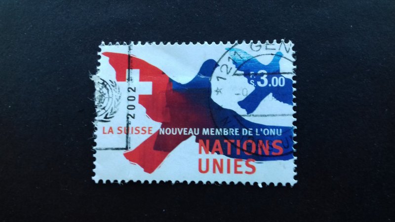 UN Geneva 2002 Definitive Issue - Admission of Switzerland in the UN Used