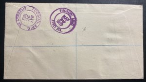 1953 Christchurch New Zealand First Day Cover To USA Queen Elizabeth Coronation