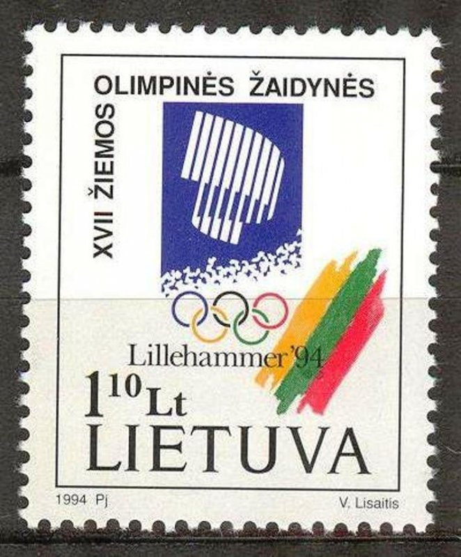Lithuania 1994 Winter Olympics Games Lillehammer MNH