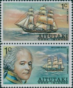 Aitutaki 1974 SG114-115 Explorers MNH