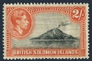 Solomon Isls 76,MNH. Mi 68. George VI,1939. Tinakula Volcano,Santa Cruz Islands.