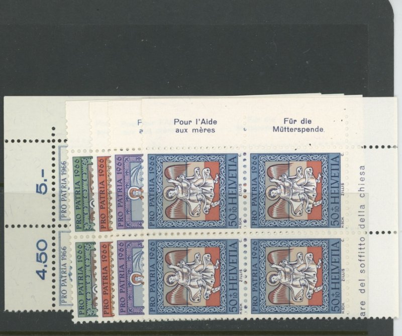 Switzerland B355-9 blocks ** mint NH (2302 230)