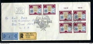 Austria 1975 Register First day Cover Stamps Day Block of 4 and Pair  10692