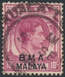 Straits Settlements  OPT BMA Malaya  SC# 262  Used Die I  see colour details ...