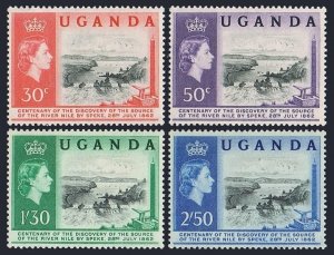 Uganda 79-82, MNH. Michel 69-72. Source of the River Nile, 1862. Ripon Falls.