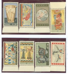 Greece #708-715 Mint (NH) Single (Complete Set) (Art)