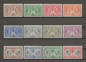 CAYMAN ISLANDS 1932 SG 84/95 MINT Cat £500