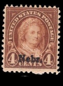 MOMEN: US STAMPS #673 4c NEBR MINT OG H LOT #84312-17