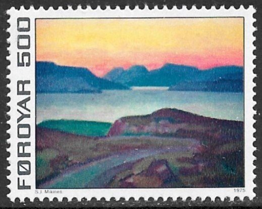 FAROE ISLANDS 1975 500o Views Issue Sc 20 MNH