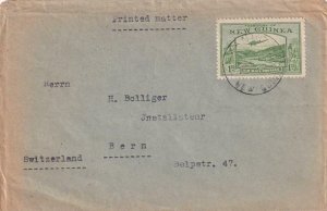 1939, Manus, New Guinea to Bern, Switzerland, Printed Matter Rate (42991)