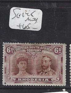 RHODESIA (PP0208B)  DOUBLE HEAD  6D  SG 148    MOG